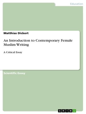 cover image of An Introduction to Contemporary Female Muslim Writing